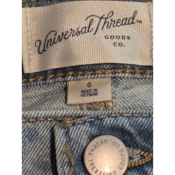 Universal Thread Light Wash Denim Maxi Skirt NWT Size 6 Blue Long A-Line - Picture 4 of 5